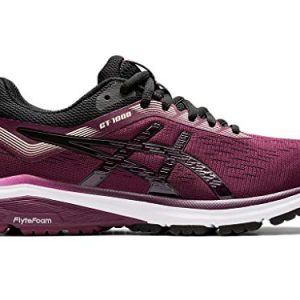 ASICS Women's GT-1000 7 Running Shoes, 9.5M, Roselle/Black