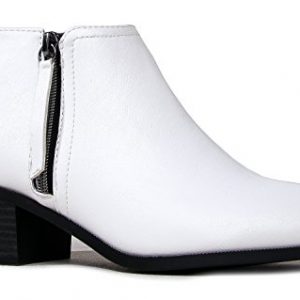 J. Adams Lexy Ankle Boot - Low Stacked Heel Closed Toe Casual
