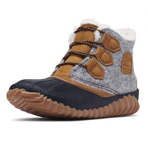 Sorel - Women's Out 'N About Plus Waterproof Boot, Leather/Felt