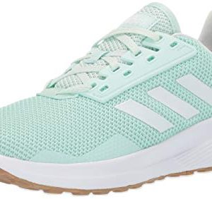 adidas Women's Duramo 9 Running Shoe, Clear White/ice Mint