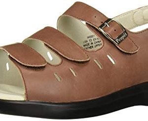 Propet Women's Breeze Walker Sandal,Teak Brown