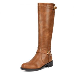 DREAM PAIRS Women's Intruder Camel Knee High Boots