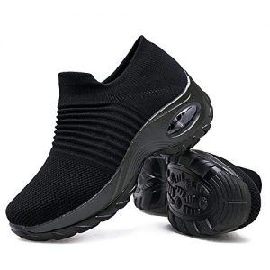 Women's Walking Shoes Sock Sneakers - Mesh Slip On Air Cushion Lady