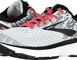 Brooks Women's Ghost 11 White/Pink/Black 8.5 B US