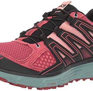 SALOMON Women's X-Mission 3 W Trail Running Shoe, Garnet Rose/Trellis/Coral Almond, 9.5 M US