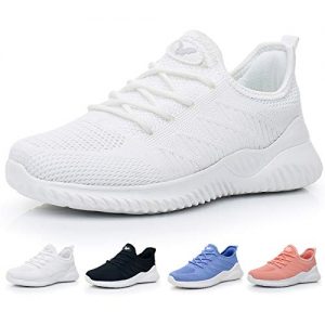 JARLIF Women's Memory Foam Slip On Walking Tennis Shoes Lightweight