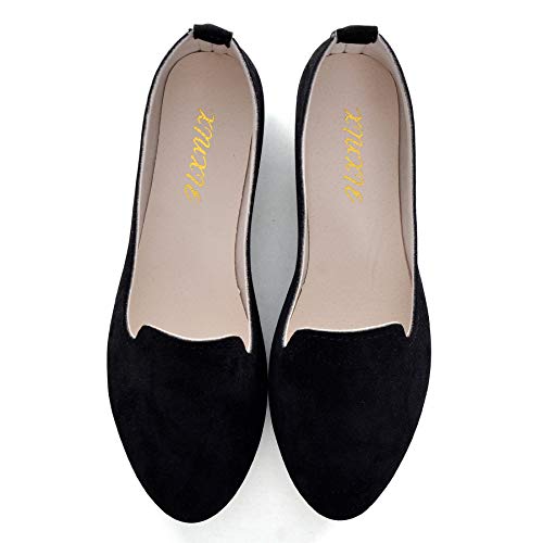 Slduv7 Women Pointed Comfortable Flat Ballet Shoes - CloutShoes.com