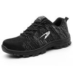 TICCOON Work Safety Shoes Puncture Proofed Footwear Steel Toe Shoes Men