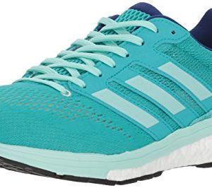 adidas Women's Adizero Boston 7 Running Shoe, hi-res aqua/clear mint/mystery ink, 6 M US