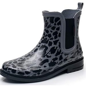 SOLARRAIN Women's Elastic Short Ankle Rubber Rain Boots