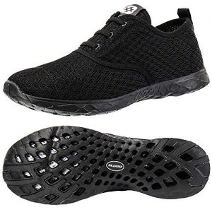 ALEADER Women's Stylish Quick Drying Water Shoes All Black