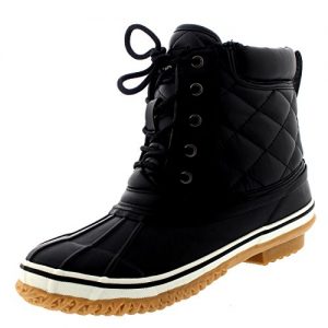 POLAR Women Thermal Winter Waterproof Quilted Mid Calf Hiking Boots