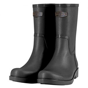 UNICARE Women's Mid-Calf Rain Boots Waterproof Rain Shoes