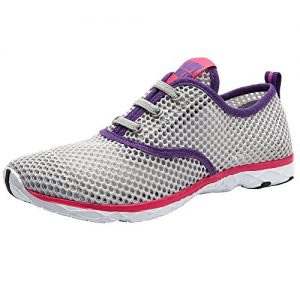 ALEADER Women's Quick Drying Aqua Water Shoes Gray
