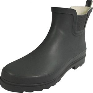 NORTY - Womens Ankle High Rain Boot, Matte Charcoal