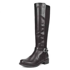 DREAM PAIRS Women's Sullivan Black Knee High Boots