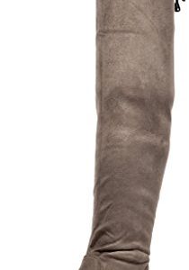 DREAM PAIRS Women's Leggy Khaki Faux Suede Over The Knee