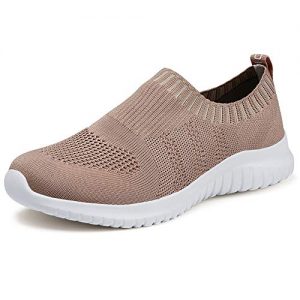TIOSEBON Women's Walking Shoes Lightweight Mesh Slip-on- Breathable