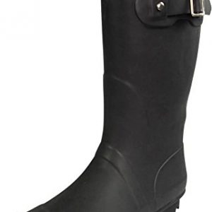NORTY - Womens Hurricane Wellie Solid Matte Mid-Calf Rain Boot