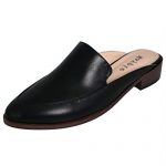 MAYPIE Women Flat Mules Shoes Backless Loafers Pointed Toe Flats Slides