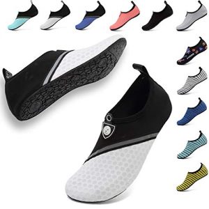 VIFUUR Unisex Quick Drying Aqua Water Shoes Pool Beach Yoga Exercise Shoes