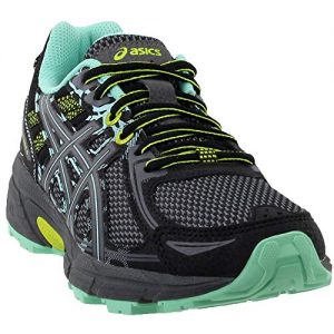 ASICS Women's Gel-Venture 6 Running-Shoes,Black/Carbon/Neon Lime