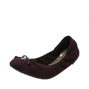 dexflex Comfort Black Violet Perforated Women's Caroline String Tie Flat