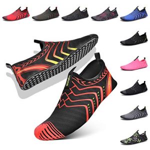 VIFUUR Womens Mens Water Shoes Comfortable Barefoot Shoes