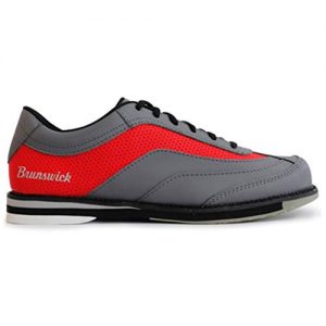 Brunswick Bowling Products Mens Rampage Bowling Shoes Right Hand- M US, Grey/Red, 9