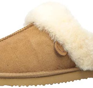 Dearfoams Women's Fireside Sydney Water Resistant Shearling Scuff Slipper