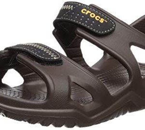 Crocs Men's Swiftwater River Sandal Sport, Espresso/Black