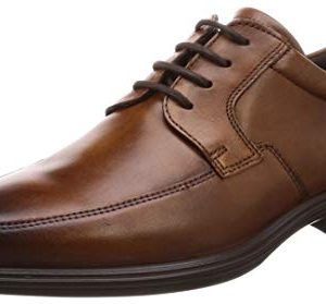 ECCO Men's Minneapolis Apron Toe Tie Oxford Amber