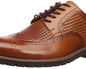 STACY ADAMS Men's Emile Wingtip Oxford, Tan
