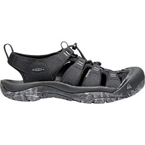 KEEN Men's Newport H2 Water Shoe, Black/Swirl Outsole