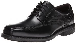 Rockport Men's Style Leader 2 Bike Toe Oxford Black Waxed Calf