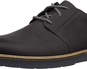 Clarks Men's Grandin Plain Oxford, Black Leather