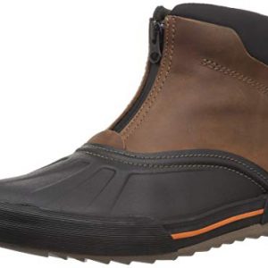 CLARKS Men's Bowman Top Ankle Boot, Dark tan Leather