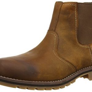 Timberland Mens Larchmont Chelsea Brown Leather Boots
