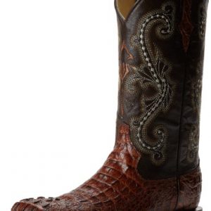 Ferrini Men's Print Crocodile S-Toe Western Boot,Sport Rust