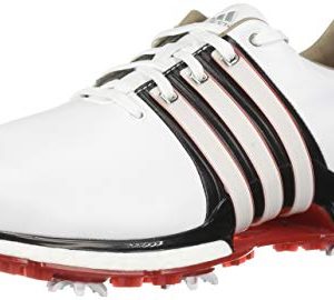 Adidas Men's TOUR360 XT Golf Shoe FTWR White/core Black/Scarlet 10 M US