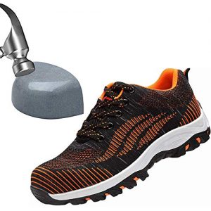 SITAILE Industrial Steel Toe Shoes for Women and Men Slip Resistant Safety Shoes