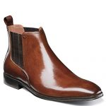 Florsheim Men's Belfast Plain Toe Gore Boot Chelsea, Cognac, 11 M US