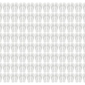 Wholesale Flip Flops, 96 Pairs White or Black, Men Women Kids