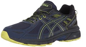 ASICS Mens Gel-Venture 6 Running Shoe, Indigo Blue/Black/Energy Green