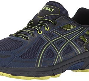 ASICS Mens Gel-Venture 6 Running Shoe, Indigo Blue/Black/Energy Green