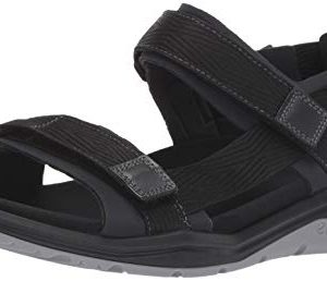 ECCO Men's X-Trinsic Sandal Black Textile