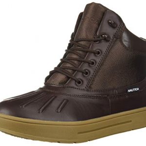Nautica Men's New Bedford Ankle Boot, Dark Brown Smooth