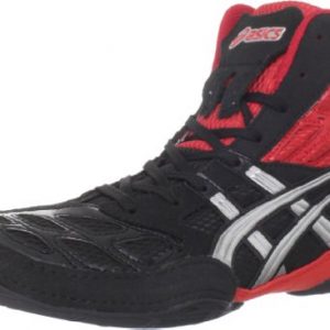 ASICS Men's Split Second 9 Wrestling Shoe,Red/Silver/Black,11 M US