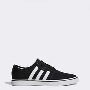 adidas Originals Men's Seeley Running Shoe, Black/White/Gum