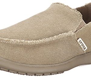 Crocs Men's Santa Cruz Loafer, Khaki, 10 D(M) US